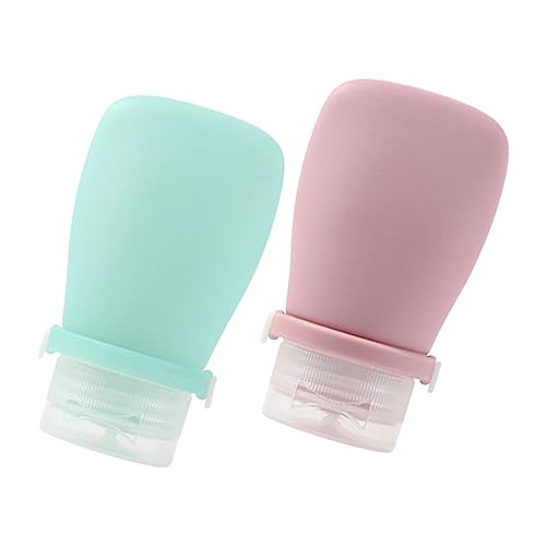 Didiseaon 2 Piezas Botella de gel de sílice contenedores de tamaño de viaje botella de viaje de perfume dosificador crema travel bottles botella vacía multifunción práctica botella de viaje