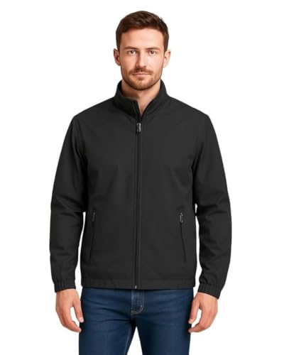 Image of Men's Lightweight Windcheater Zipper Jacket - Gym, Rider Winter Jacket for Men - Thin Wind Sheeter Zip-up Sports Jacket for Man