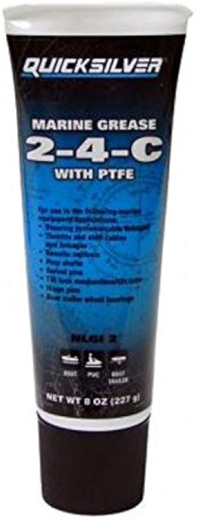 Quicksilver / Mercury 2-4-C Marine Lubricant / Grease w/ Teflon 8oz