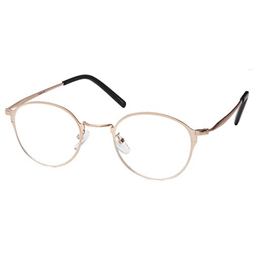 RESA レサ 老眼鏡に見えない 40代からのスマホ老眼鏡 丸メガネタイプ ブラウンデミ RS-09-1 +2.50
