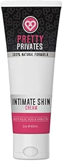 Pretty Privates Intimate Skin Bleaching Cream Intimate and Sensitive Areas - Natural Dark Spot Corrector for Private Parts, Underarm, Elbow, Knees - Kojic Acid + Niacinamide + Arbutin (2oz)