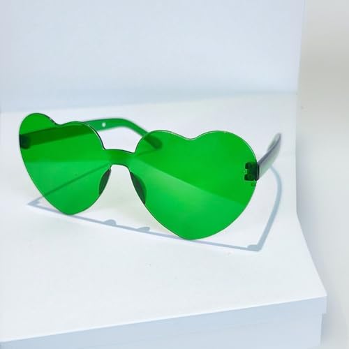 2 Pcs Green St Patricks Day Sunglasses for Women Men, Shamrock Glasses Outfit Accessories Adult4