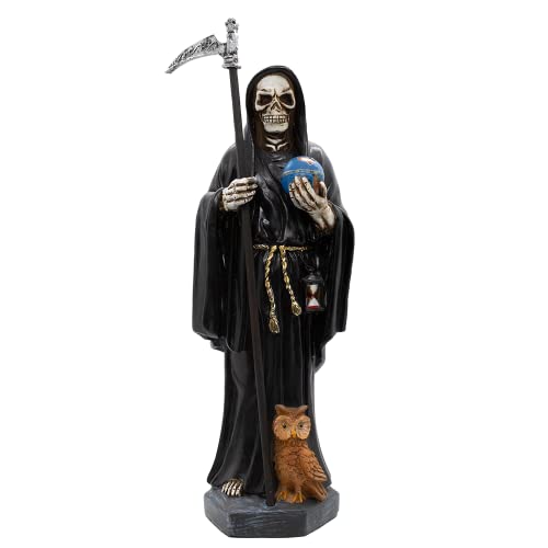 Estatua Santa Muerte Negra 12 in Cerámica