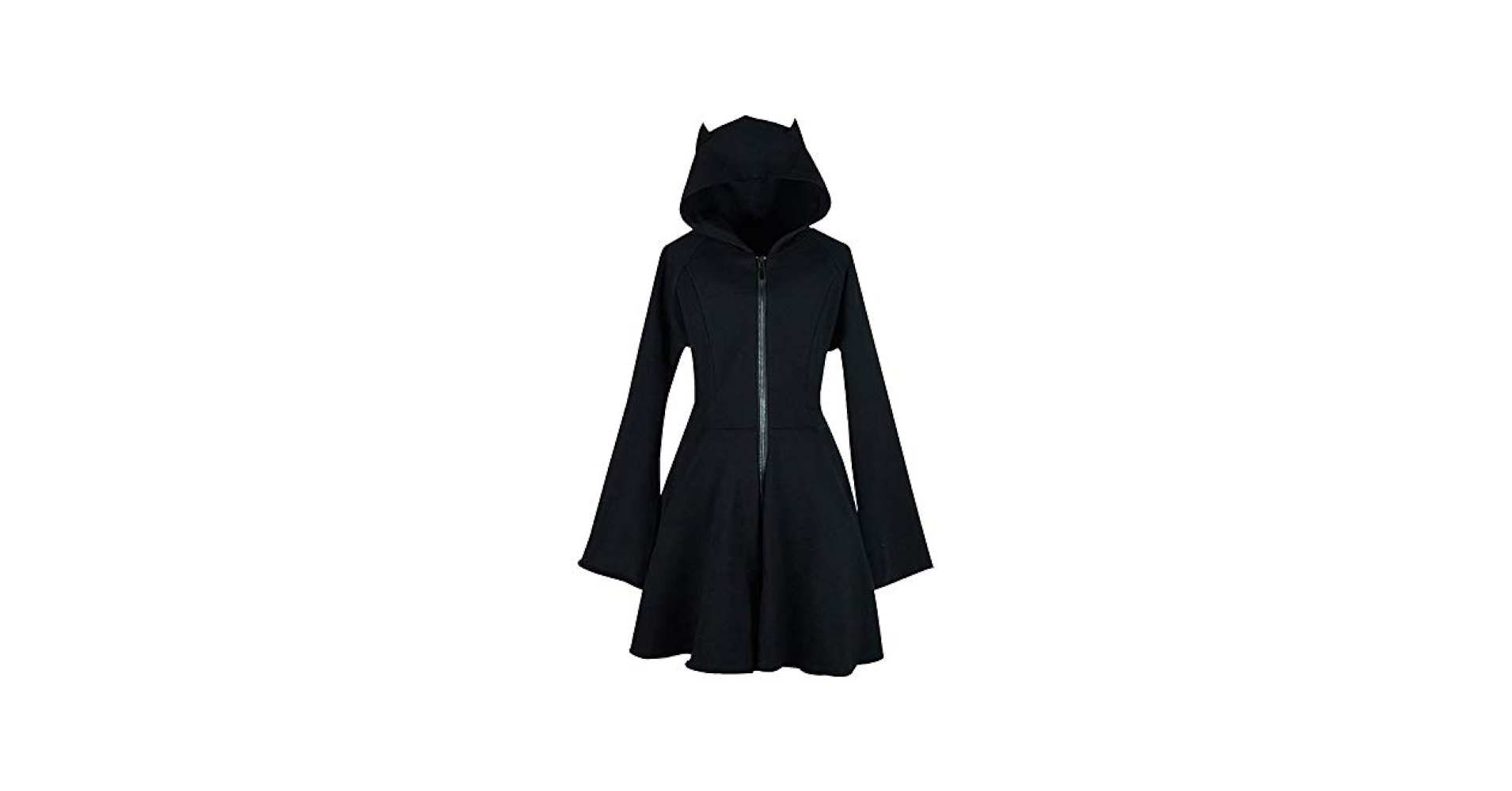 【新品未使用】M　90 Logo Cat Ear Zip Hoodie　黒 猫耳 90 Logo Cat Ear Zip Hoodie【9090girl】 – YZ