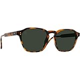 RAEN Ð Aren Ð Mens Retro Square Sunglasses UV Protection - Huru/Green Polarized Lens (Size 53 MM)