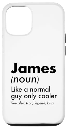 James Like A Normal Guy Only Cooler Legend King �t�@�[�X�g�l�[�� �X�}�z�P�[�X iPhone 12/12 Pro �p