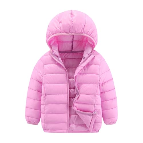 ベビー 冬 アウター 暖かい 中綿ジャケット キッズ ダウンジャケット フード付き 男の子 女の子 保温 防寒 防風 ダウンコート アウトドア 赤ちゃん 上着 子ども あったか 防寒着 厚手 冬服 小学生 通学 お出かけ 雪遊び(ライトパープル,150)