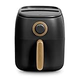 Dash DCAF12CGBGBK02 Ceramic Tasti-Crisp Express Air Fryer, 1000 Watts, 2.6 Qt Capacity - Black