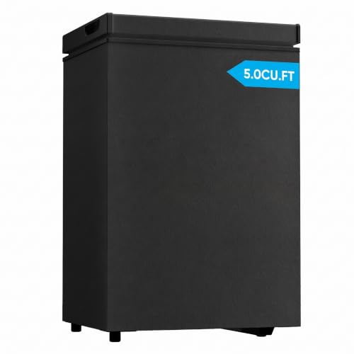 Image of 5.0 Cubic Feet Energy Saving Deep Freezer, Black