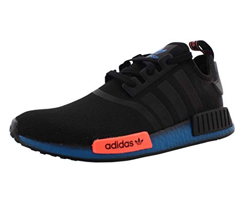 adidas Originals NMD_R1 Mens Shoes Size 9, Color: Core Black/Signal Coral/Bluebird