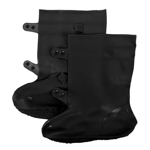 MUCKLILY Shoe Covers for Women Thickened Anti-slip Rain Boot Covers Reusable for Hiking Cycling and Outdoor Protection