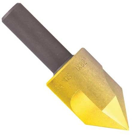 Drill/Countersink, 6 FL, 82 deg., 2in L, TiN