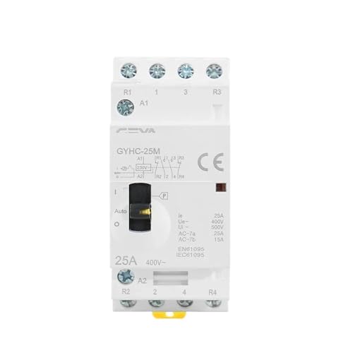 Contacteur modulaire 4P 25A pour piloter le chauffage de la maison