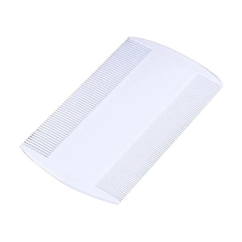 Peigne fin double face anti-poux/pellicules, poils blanc