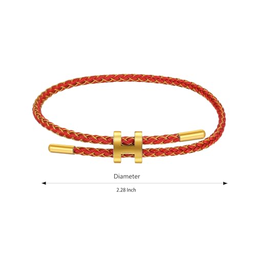 Image of AIMADE Bracelets for Women Adjustable Charm Bracelet, 18k Gold-plated Buckle Design Titanium Steel Wire Rope Women's Gift Jewelry