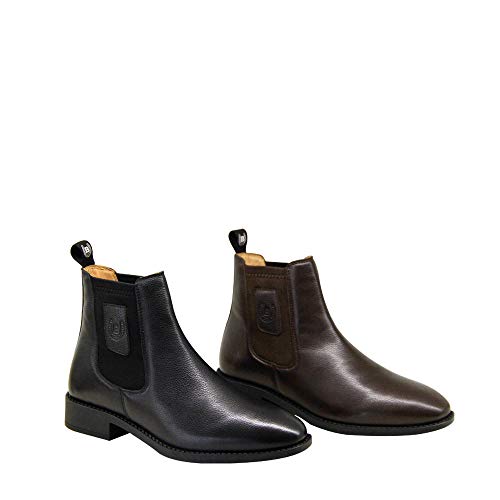 Bottines d'équitation en cuir marron Bronco Olden pour femme en taille 39