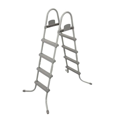 Escalera de piscina de acero inoxidable con 4 peldaños miniatura 1