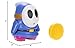 Nintendo Super Mario 4-Inch Blue Shy Guy Poseable Figure with Coin Accessory. Ages 3+ (Officially licensed)