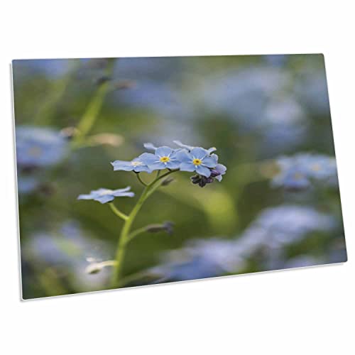 3dRose Desk Pad con diseño flor azul 58x40 cm miniatura 1