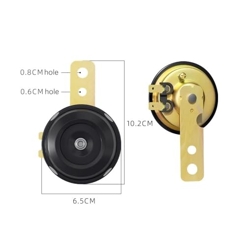 Bocina para motocicleta universal de 12V para barcos y vehículos 7