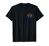 Mountain Outdoors Subtle Pride Logo Hiking Sunset LGBT Gay T-Shirt