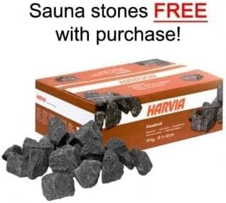 Harvia KIP-60B Sauna Heater with Built-in Controls (Includes Sauna Stones)