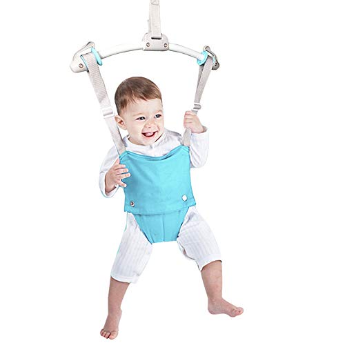 Gaorui Doorway Jumper Set Toys Baby Walker Swing Adjustable Strap and Seat for Toddler Infant 6-24 Months (Black)