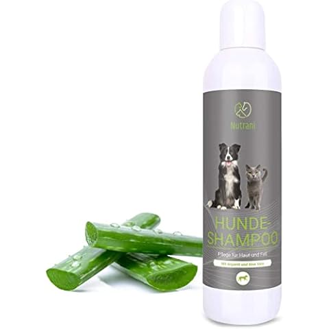 Nutrani Dog Shampoo with Argan Oil and Aloe Vera - Nourishing Dog Shampoo for Sensitive Skin and Shiny Coats - pH Neutral, Moisturising and Replenishing 200ml Cover