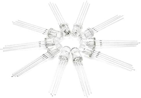 Gikfun 5mm 4 Pin RGB Common Anode LED for Arduino DIY (Case Pack of 100pcs) EK1443U
