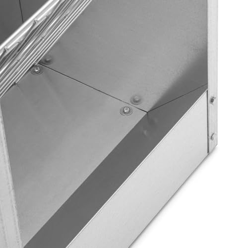 Agrarzone Heuraufe Pferd und Schafe 37 x 47 x 52 cm - Robuste Futterraufe aus Metall - Abnehmbarer Futtertrog für Weidetiere
