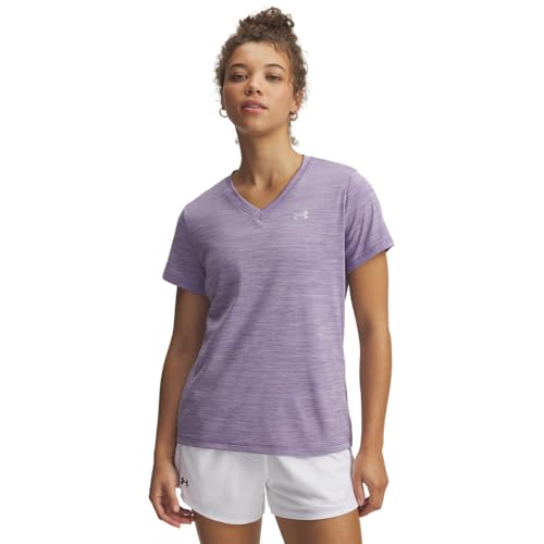 Image of Under Armour Women's Velocity Twist Short Sleeve V Neck T Shirt