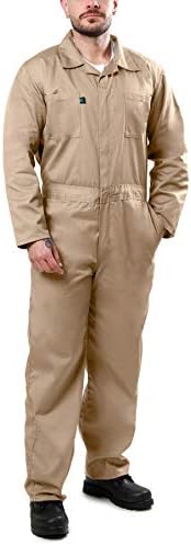 Kolossus Coveralls for Men Long Sleeve Cotton Blend Work Jumpsuit