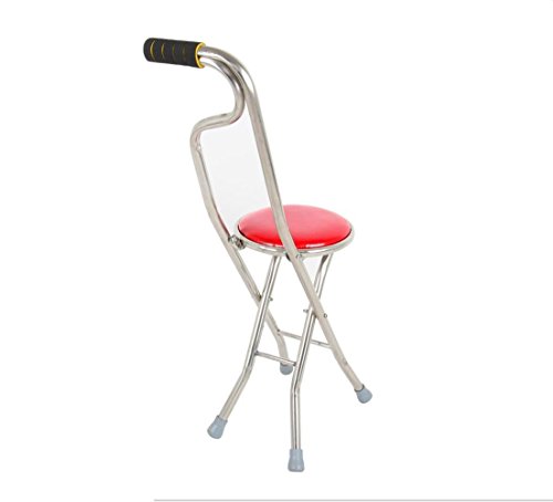 Tabouret en cuir pliable pour pause de marche des seniors - 4