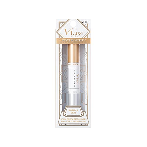 V-Luxe Extended Collection: DIY Eyelash Extension Bond & Seal Infused with Biotin & Vitamin E - Strong Gentle Comfortable Lash Adhesive for All Day Wear For Use With V-Luxe Extended Lash