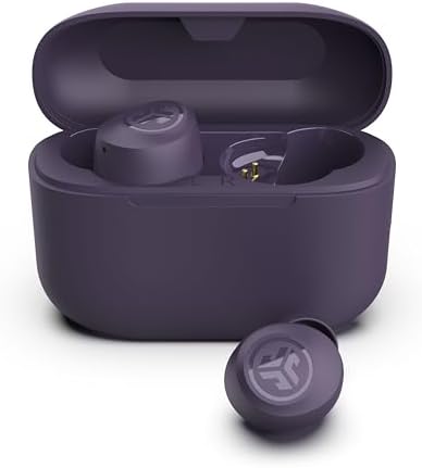 JLab Go Air Pop+ True Wireless Kopfhörer - Bluetooth, Violett | In Ear Kopfhörer, Bluetooth, kabellose Ohrhörer, Earbuds mit Mikrofon, USB-C Ladebox, Dual Connect, EQ3 Sound