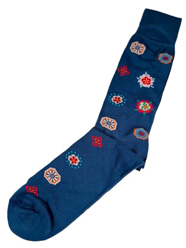 PAUL SMITH MEN'S SOCK TUDOR ROSE (TEAL)