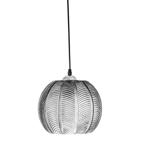 Suspension en verre gris Bloomingville Adar pour éviter la lumière agressive du salon