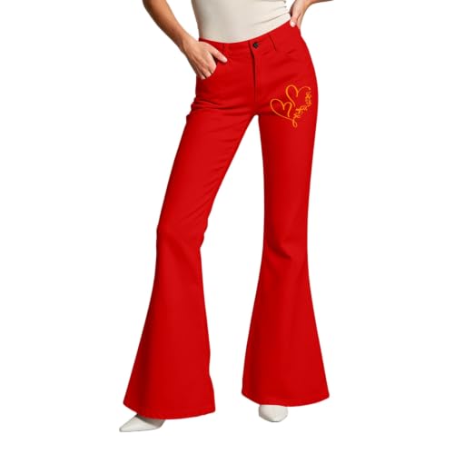 Pantalones casuales festival rock con diseño degradado para conciertos