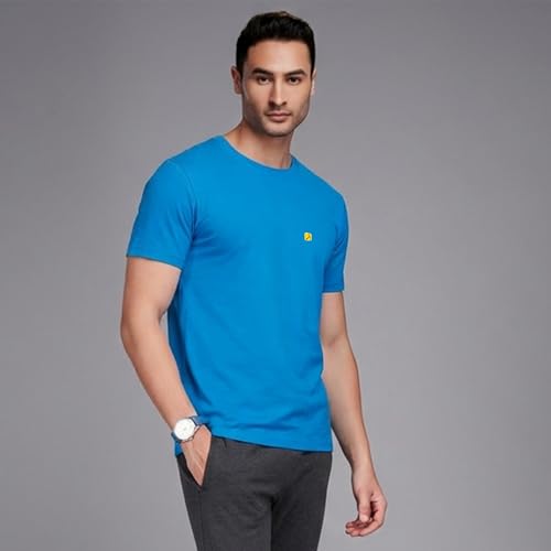 Image of AMUL COMFY Men's Cotton Plain Round Neck Half Sleeve Casual T-Shirts
