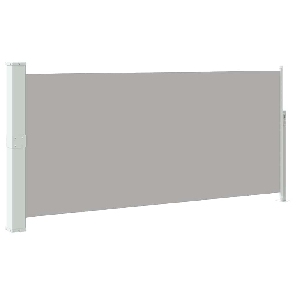vidaXL Ausziehbare Seitenmarkise 140x314 cm Grau