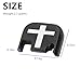 GLKTRS 2 PCS Rear Cover Slide Back Plates for Glock Gen 1-4, Durable Aluminum Rear Cover Fit for Glock 17 19 21 22 23 24 26 27 29 30 31 32 33 34 35 36 37 38 39 40 41 Gen 1-4 (Cross)