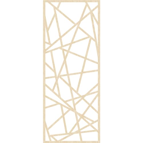 Image of Conway Decorative Pierced Fretwork Wood Wall Panels, 33 3 /8 inchW x 84 3 /8 inchH x 1 /4 inchT, Birch