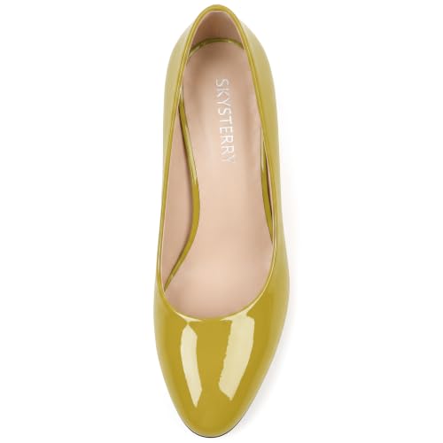 Image of SKYSTERRY Women's Low Heel Dress Pumps Shoes 2 Inch