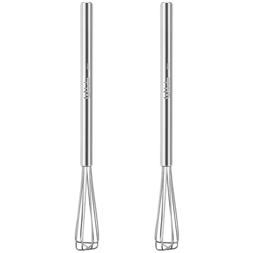 Webake Mini Whisks 10.25" Stainless Steel Small Espresso Whisks, ...
