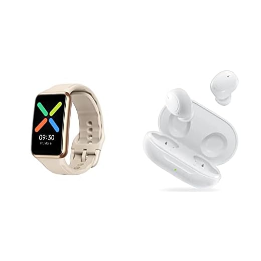 OPPO Watch Free, Display AMOLED da 1.64’’, Colore Gold + OPPO Enco W12, Auricolari True Wireless, Bluetooth 5.2, 1 Microfono, Controlli Touch, Cancellazione del rumore, Assistente Vocale