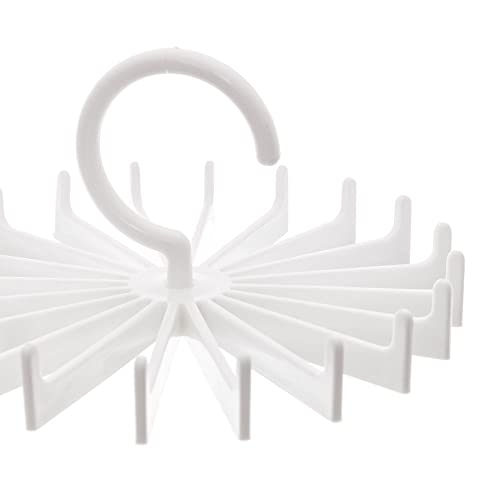 Cabide Porta Gravatas Giratório, Metaltru, Branco