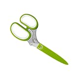 Riuulity Kräuterschere mit Abdeckbürste, Blattschäler, Küchenhelfer...