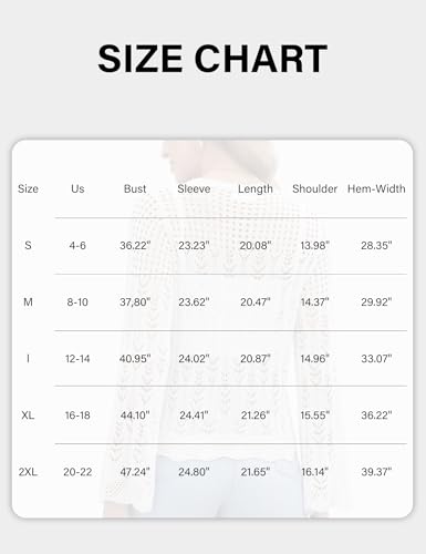 Cropped Cardigan Sweaters for Women Flared Long Sleeve Crochet Knit Shrug Open Front V-Neck Button up Tops4