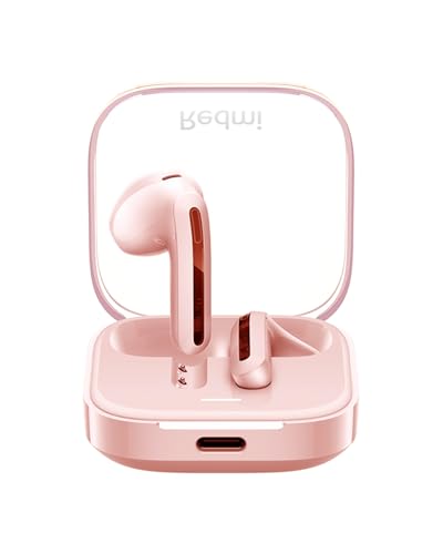 シャオミ(Xiaomi) ワイヤレスイヤホン Redmi Buds 6 Active AI 通話時ノイズリダクション Bluetooth 5.3 低遅延 重低音 Google Fast Pair対応 急速充電 USB Type-C 小型軽量 ピンク