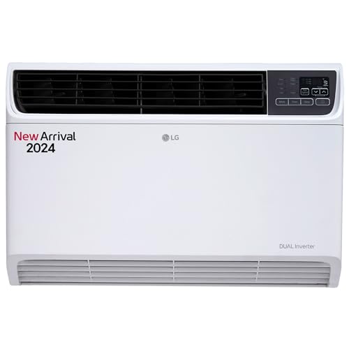 LG 1.5 Ton 5 Star DUAL Inverter Window AC (Copper, Convertible 4-in-1 cooling, 4 Way Air Swing, HD Filter, 2024 Model, TW-Q18WUZA, White)